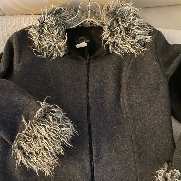 Beautiful gray wool jacket (S) - Picture 2 of 5